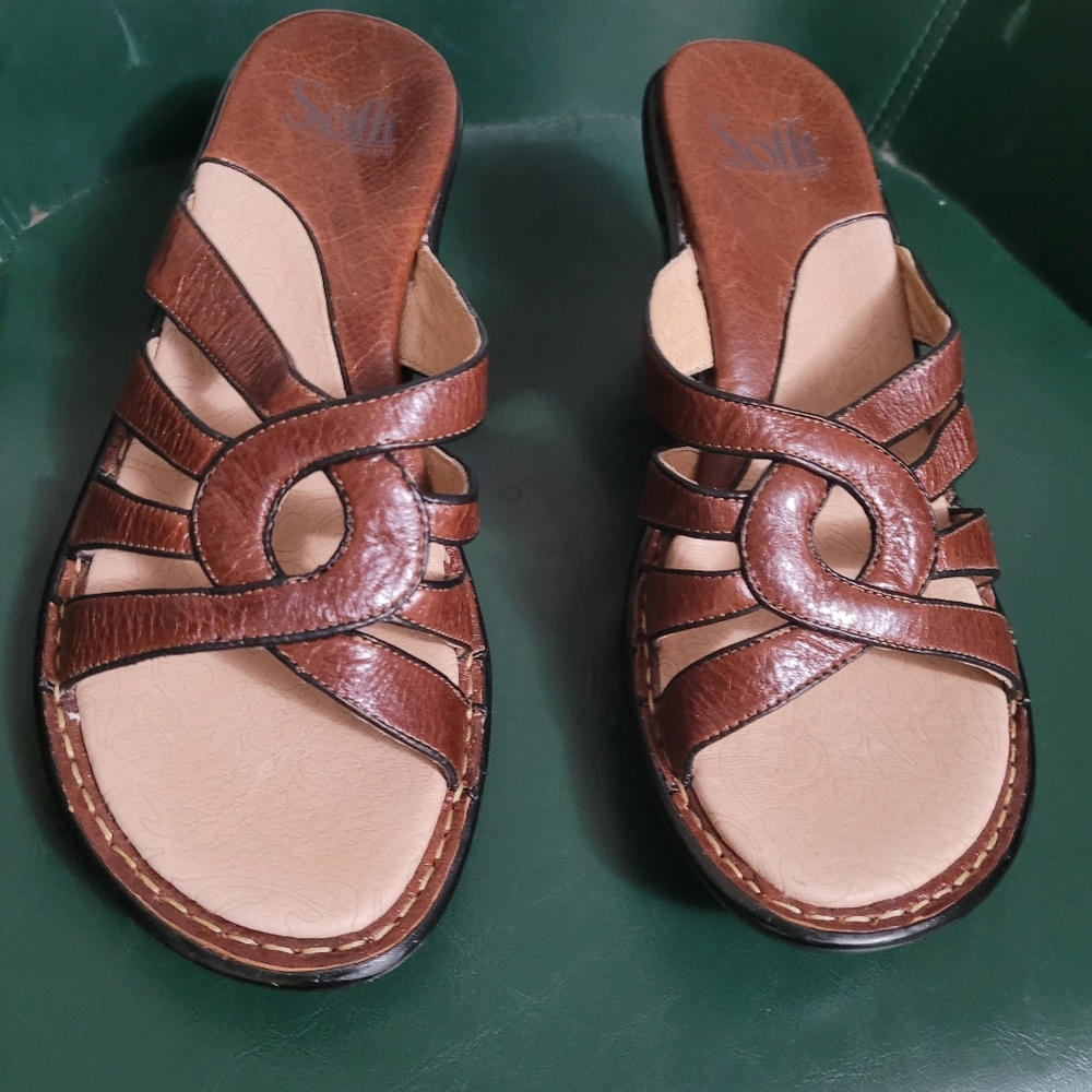 Sofftt Slide In High-heeled Wedges